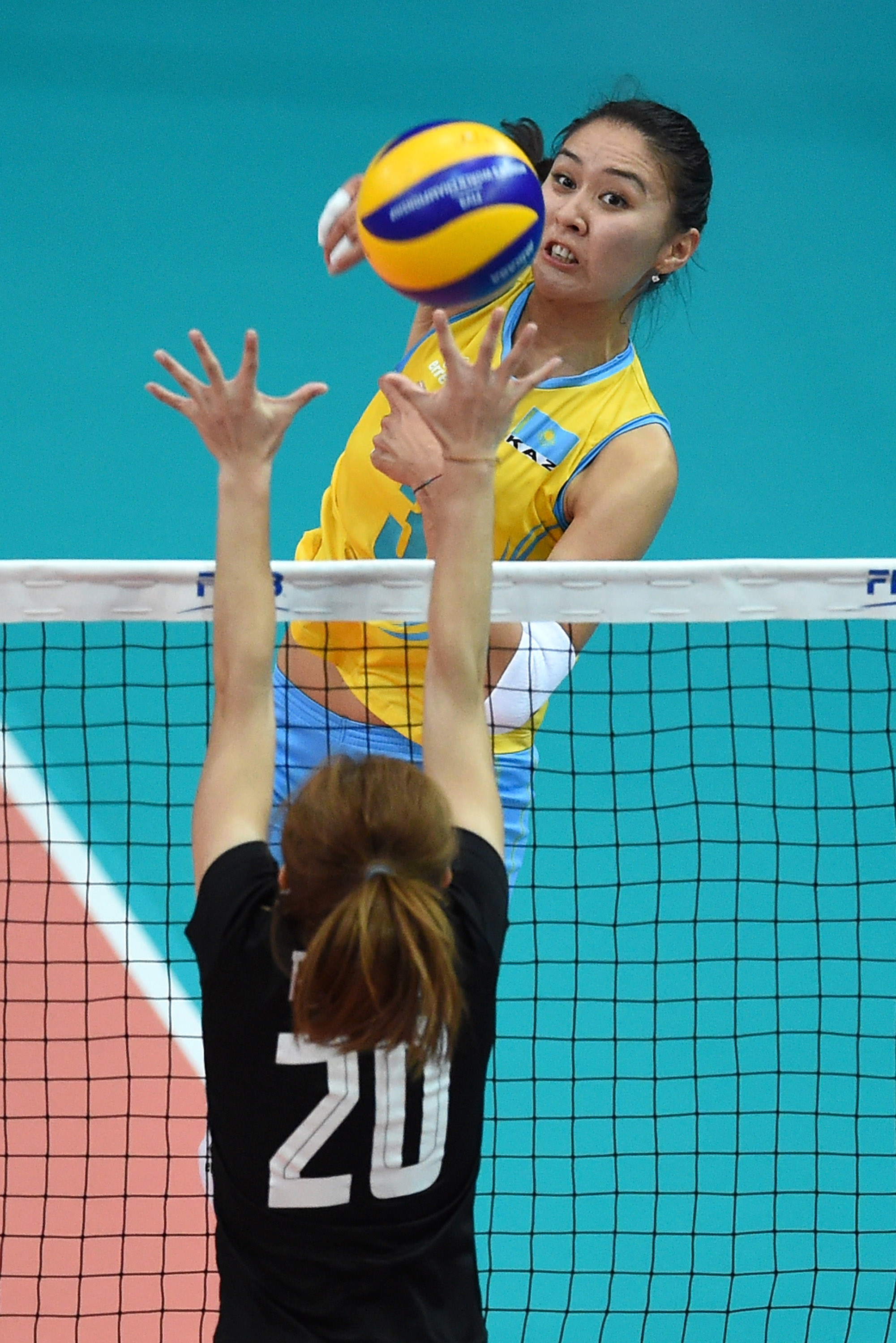 Player kazakhstan volleyball Sabina Altynbekova,